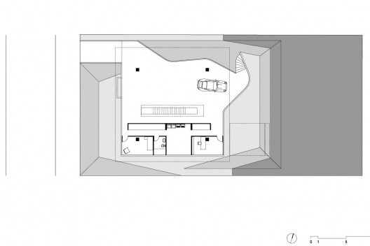 Casa Mariante, planta térreo, Aldeia da Serra, São Paulo. MMBB Arquitetos, 2001-2002