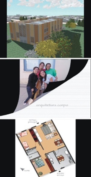 Figura 10 – Projeto Mixto, de Galpão de Separação de Resíduos Sólidos e de unidade residencial [Vídeo de alunos, 2007]
