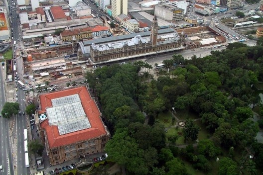 Estação da Luz, Pinacoteca do Estado e Parque da Luz, São Paulo<br />Foto Nelson Kon 