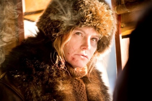 Jennifer Jason Leigh, como Daisy Domergue<br />Foto divulgação 