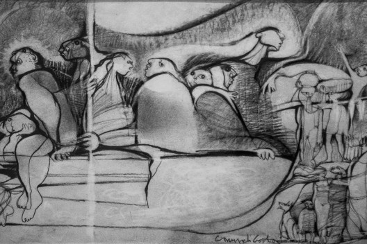 Desenho do livro <i>Traços de um percurso artístico</i>, de Campelo Costa, lançado em 2018<br />Imagem divulgação 