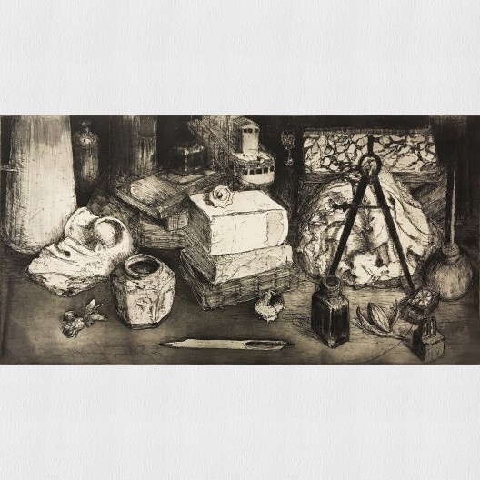 Gravura de George Rembrandt Gutlich, exposição <i>O estado da arte no ofício</i><br />Imagem divulgação 