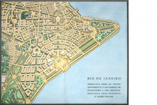 Centro monumental e dos bairros de intercâmbio e dos negócios, Plano Agache para o Rio de Janeiro<br />Imagem divulgação  [Cidade do Rio de Janeiro. Remodelação, extensão e embelezamento, 1926-30]