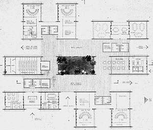 Fig. 3 - Escola para Surdos, 1969 - Planta baixa