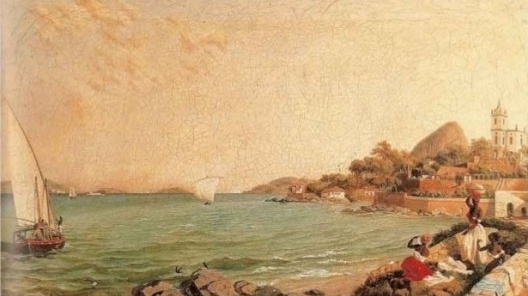 Igreja de Nossa Senhora da Glória do Outeiro, 1848. Pintura a óleo do artista francês Charles J. Martin<br />Imagem divulgação  [Museus Castro Maya/Iphan/MinC, Rio de Janeiro]