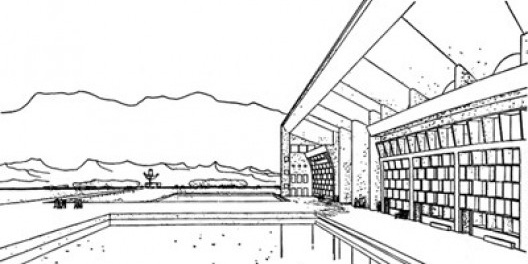 Supremo Tribunal de Justiça, Chandigarh, Índia. Le Corbusier, 1956