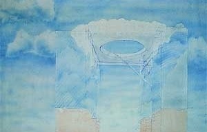 Umeda Sky Building - Kita-Ku, Osaka - 1988-93. Croqui de Hiroshi