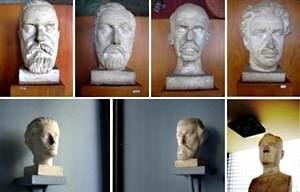Bustos – Machado de Assis, José de Alencar, Rui Barbosa, Oswaldo Cruz, Castro Alves, Gonçalves Dias, Bruno Giorgi. Busto Getúlio Vargas, Celso Antonio