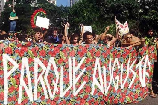 Manifestação pró Parque Augusta<br />Foto Vinicius Martins 