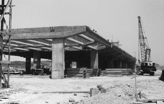 03 de setembro de 1959. A portentosa estrutura de concreto moldada in loco [Arquivo Público do Distrito Federal]