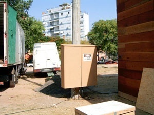 Fornecimento de eletricidade do Fórum Social Mundial, 2005<br />Foto do autor 