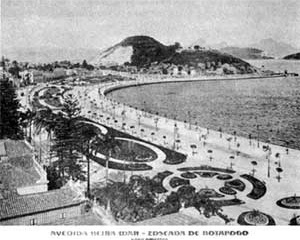 Avenida Beira-mar, Enseada de Botafogo [O Rio de Janeiro de Pereira Passos: Uma Cidade em Questão II. Rio de Janeiro, Index, 1985]