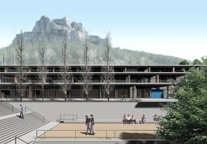 Instituto de ensino secundário, Morella, Espanha, 2001