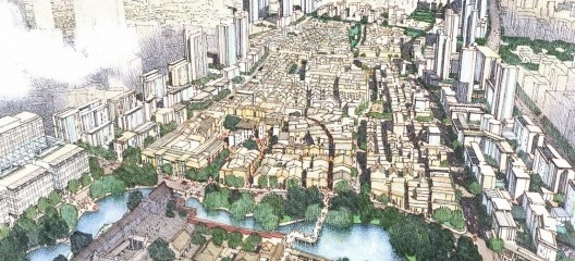 Foshan Lingnan Tiandi Master Plan, Foshan, China, 2008. Escritório Skidmore, Owings & Merrill<br />Imagem divulgação  [Skidmore, Owings & Merrill]