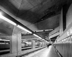 Estação Praça da Árvore do Metrô, São Paulo, 1968<br />Foto José Moscardi 