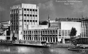 Exposição Internacional de Paris em 1937. O Pavilhão da Itália do Arq. Marcello Piacentini