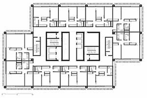 Torre Barcelona, planta de habitação coletiva, 2001. Helio Pinon, Laboratorio de Arquitectura, ETSB UPC