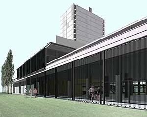 Equipamentos culturais e residenciais em Rubí, Barcelona, 2002. Helio Pinon, Laboratorio de Arquitectura, ETSB UPC
