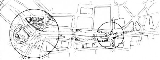 Planta. Projeto vencedor do Concurso de reurbanização do Vale do Anhangabaú<br />Arquitetos Jorge Wilheim, Rosa Kliass e Jamil Kfouri 