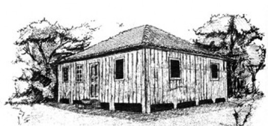 Casa Sede da Fazenda do Juriti<br />Desenho Nery Luiz Auler da Silva 