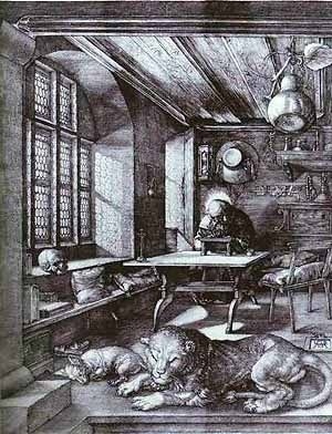 St. Jerome in His Study. Albrecht Dürer, 1514