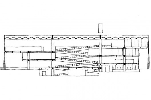 Faculdade de Arquitetura e Urbanismo da USP, São Paulo. Arquiteto Vilanova Artigas<br />Divulgação  [Acervo MNAM/Beaubourg]