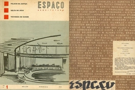 Capas da revista Espaço, direção Carlos M. Fayet, Enilda Ribeiro, Jorge Sirito, Luis F. Corona, Nelson Souza, G. Bianchetti. Espaço, Editorial I.B.A, Porto Alegre, nov, 1948, n.2 [Acervo do autor]