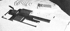 Capela do Cemitério de Malm, Helsinque, Finlândia, 1950. Imagem da maquete [FLEIG, Karl. Alvar Aalto. São Paulo, Martins Fontes, 2001, p. 188.]