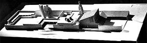 Cemitério, Lingby, Dinamarca, 1952. Imagem da maquete [FLEIG, op. cit., p. 190]