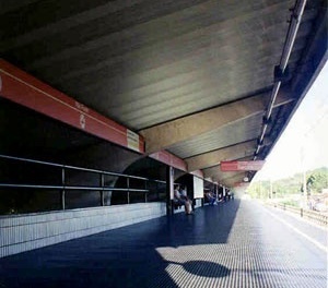 Estaçao Coqueiral do metrô (1988), Recife [Foto Aurelina Mour]