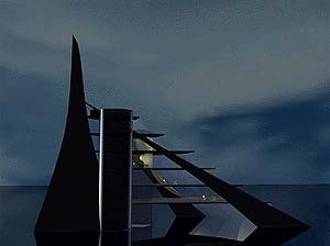 Projeto para a sede da International Society for the Interdisciplinary Study of Symmetry, em Budapest, Hungria, 1995-1996 [Emanuel Dimas de Melo Pimenta c. ASA Art and Technology (UK), 2001]