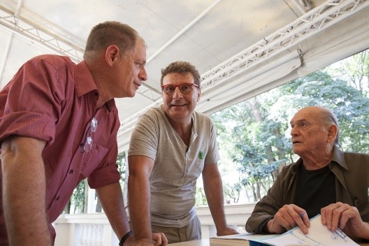 Nelson Kon, Nabil Bonduki e João Kon<br />Foto Fabia Mercadante 