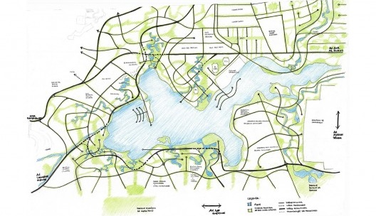 Lagoa de Jacarepaguá, masterplan<br />Imagem divulgação 