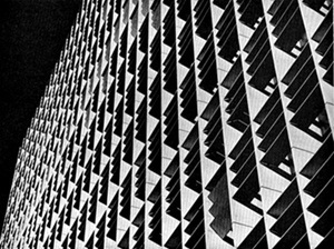 Brise-soleil do Ministério da Educação e Saúde, Lúcio Costa e equipe, 1936-42 [Brasil Builds, de Philip Goodwin, 1943]