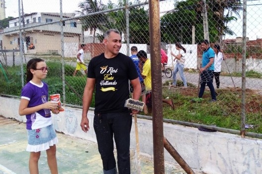 Realização de ações sociais com adultos e crianças<br />Foto Simone Costa 