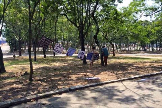 Ação de grupos de proteção ao Parque do Flamengo<br />Foto divulgação  [Acervo Sonia Rabello]