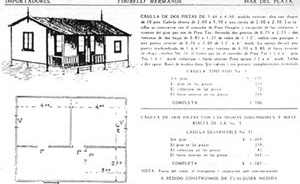Imagem 3. Catálogo de habitação pré-fabricada da empresa Tiribelli Hnos [COVA, Roberto. Mar del Plata. Sobre casillas y carpinteros. Revista DANA. Chaco, Región, N]