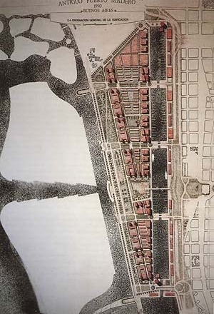 Plan Estratégico para el Antiguo Puerto Madero, 1990. Equipo con tecnicos de Barcelona (arquitecto Joan Busquets y economista Joan Alemany) y Buenos Aires [Corporación Puerto Madero]