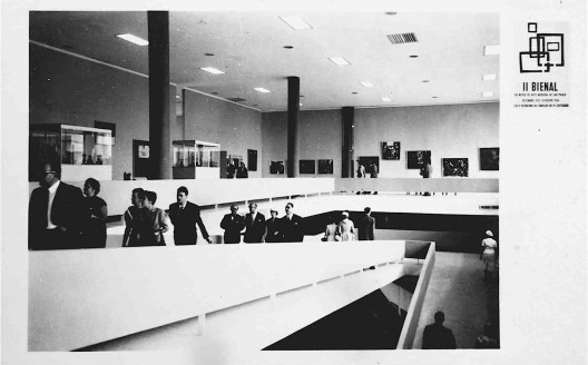 Internacionalización del arte regional: Postal de los nuevos pabellones de la II Bienal de Sao Paulo, 1953<br />Archivo Edith Jiménez, reproducida por cortesía de Carlo Spatuzza 