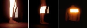 My Mondrian, 2001. Fotografia em duratrans sobre back-light, 30x30x13 cm. Fotos Ana Holck e Laura Erber. Coletiva do Programa de Exposições 2003 do CCSP. 4º Prêmio Revelação de Artes Plásticas de Americana (SP) [http://paginas.terra.com.br/arte/anaholck]