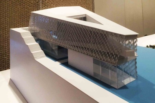 Exposição de maquetes de projetos do arquiteto Kengo Kuma, Japan House, São Paulo, 2017<br />Foto Abilio Guerra 