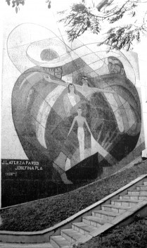 Modernidad y pedagogía artística: Mural ubicado en la sede del Instituto de Previsión Social, Asuncion, realizado por Josefina Plá y José Laterza Parodi, 1959 (ver nota 29)