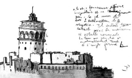 Torre de Gálata, Istambul, desenho de Le Corbusier, p.82