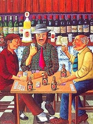 No café, obra do pintor brasileiro Zé Cordeiro [www.cayomecenas.com]