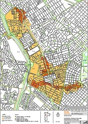 Operação Urbana Faria Lima: perímetro, áreas direta e indiretamente beneficiadas, localização das adesões [SEMPLA/PMSP]