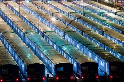 Metrô, Pátio Jabaquara, São Paulo, 2009<br />Foto Nelson Kon 