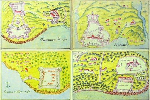 Fortificações de Bardez, Aguada, Mormugão e Nossa Senhora do Cabo, ilustrações existentes no Lyvro de Plantaforma das Fortalezas da Índia (c.1640) de autor anónimo [: “Lyvro de Plantaforma das Fortalezas da Índia” (fac-simile com estudo de Rui Carita)]