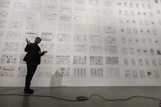 Abertura da exposição “Economia de meios”, Trienal de Arquitetura de Lisboa 2019<br />Foto Lorenzo Roncaglione 