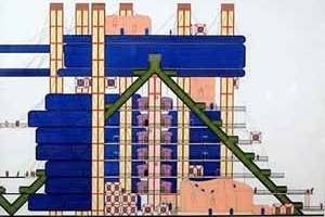 Plug-in-city, Peter Cook [www.archigram.net]