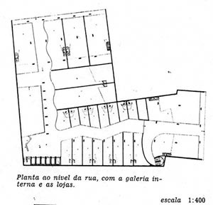 Figura 6 – Planta do pavimento térreo do Edifício e Galeria Califórnia [Habitat nº. 2]